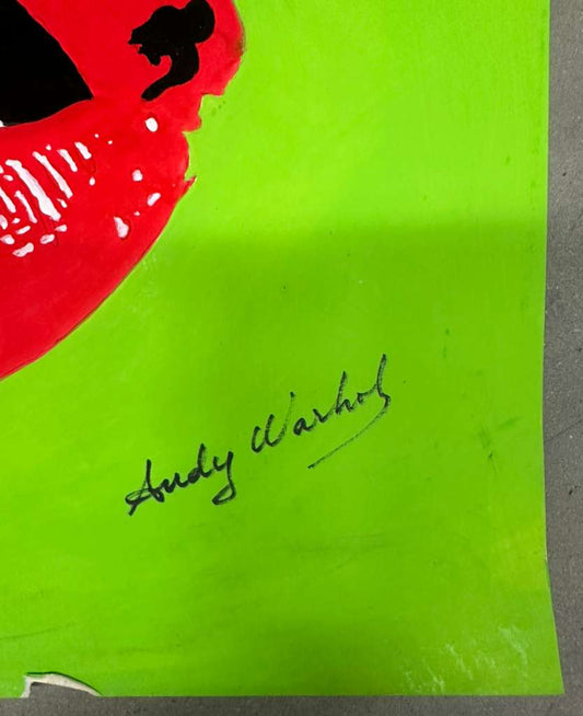 Acrylic Lips Design (Andy Warhol) - MJ Auction Gallery - Painting