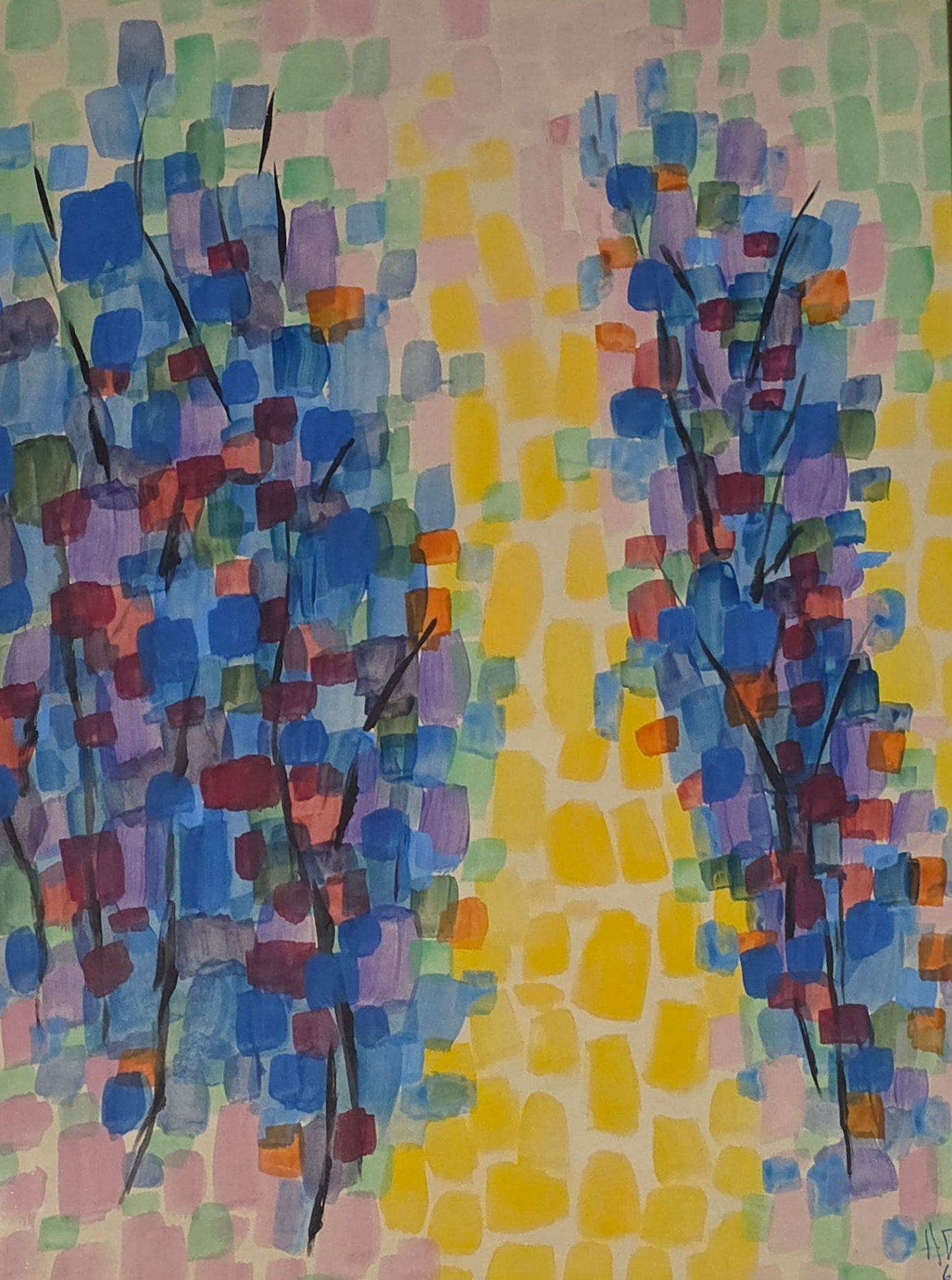 Alma Woodsey Thomas was an American artist and art teacher who lived and worked in Washington, D.C., - MJ Auction Gallery - Painting