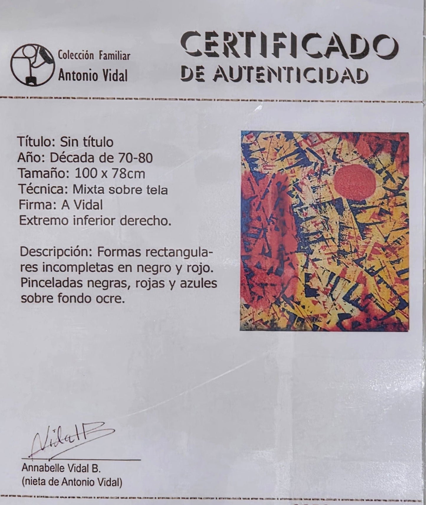 Antonio Vidal Fernández was a Cuban artist. He was active in the fields of painting, drawing, - MJ Auction Gallery - Painting