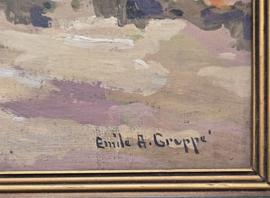 Emile Albert Gruppé was an American painter, known for impressionistic landscapes and Massachusetts - MJ Auction Gallery - Painting