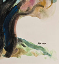 Etel Adnan was a Lebanese-American poet, essayist, and visual artist. In 2003, Adnan was named