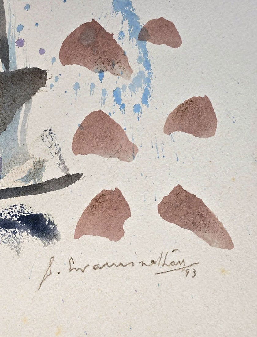Jagdish Swaminathan popularly known as J. Swaminathan was an Indian artist, painter, poet and - MJ Auction Gallery - Painting
