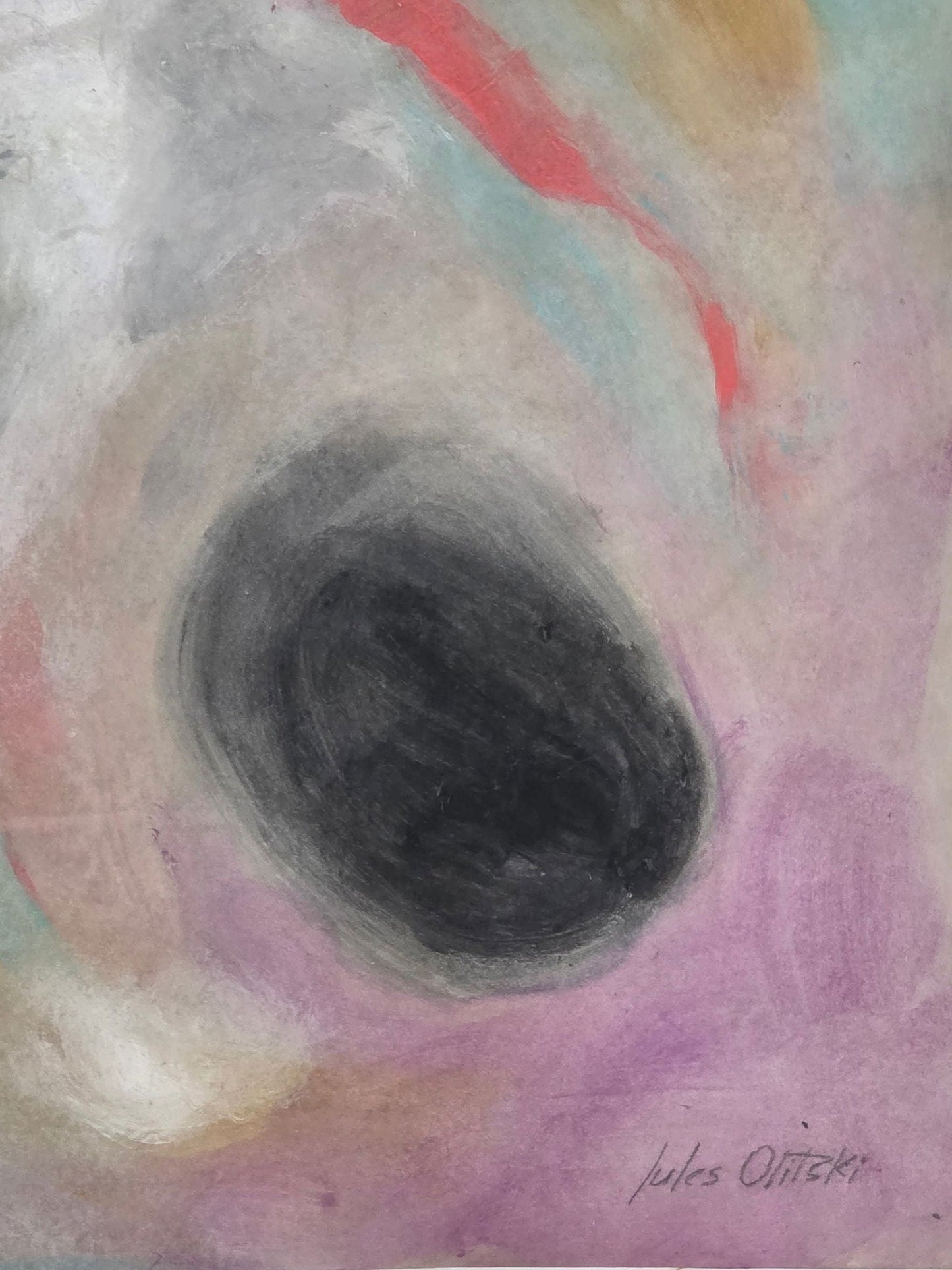 Jules Olitski explored the material properties of paint; he often used non-standard materials such - MJ Auction Gallery - Painting