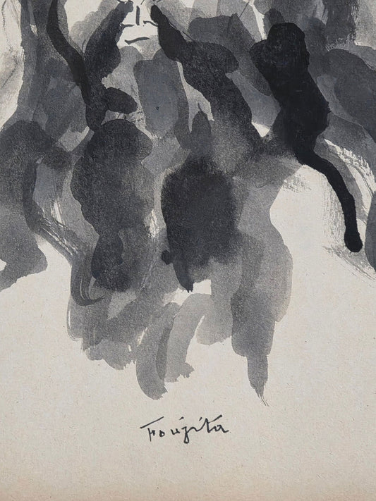 Léonard Tsuguharu Foujita was a Japanese - French painter. After studying Western - style painting in - MJ Auction Gallery - Painting