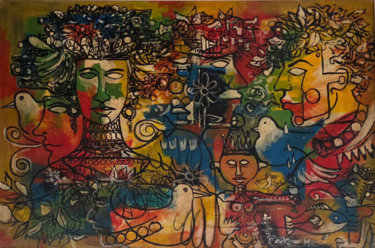 René Portocarrero was a Cuban visual artist known for paintings, murals, ceramics, and works on - MJ Auction Gallery - Painting