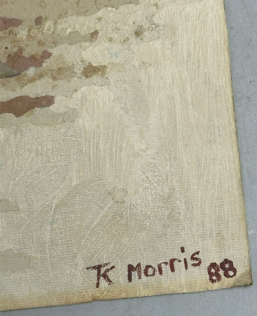 Rural Scene with Red Roof (TK Morris) - MJ Auction Gallery - Painting