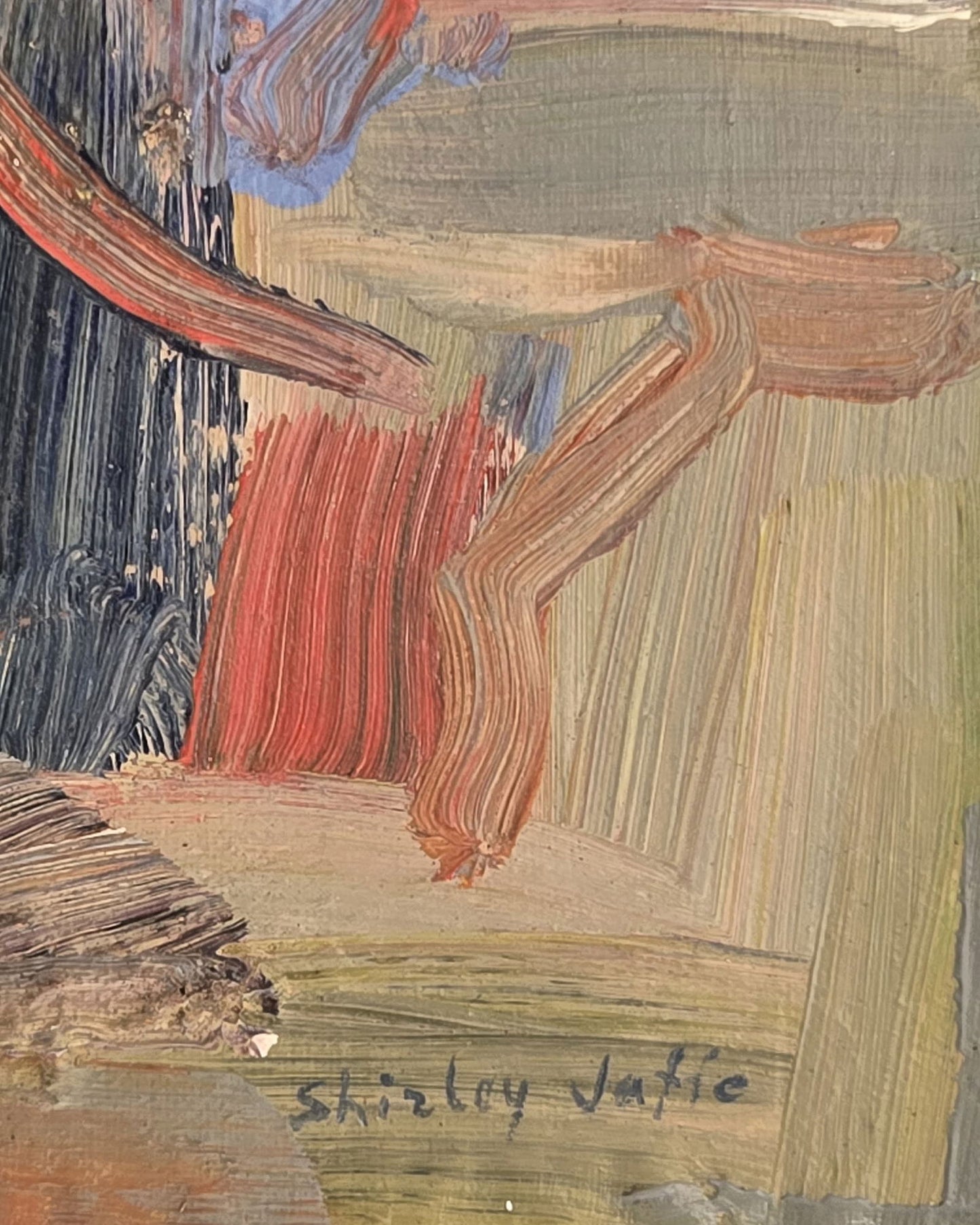Shirley Jaffe was an American abstract painter. Her early work is of the gestural abstract expressio