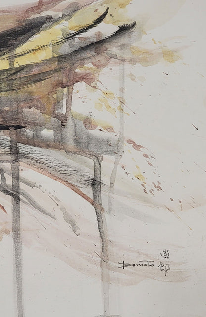 Hisao Domoto (1928-2013) was a major 20th-century Japanese artist.In 1956, he produced a new style