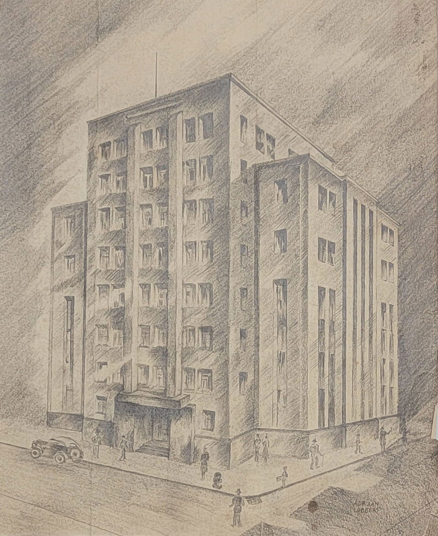 Adriaan Lubbers was a Dutch artist, born in Amsterdam. He originally studied mechanical engineer