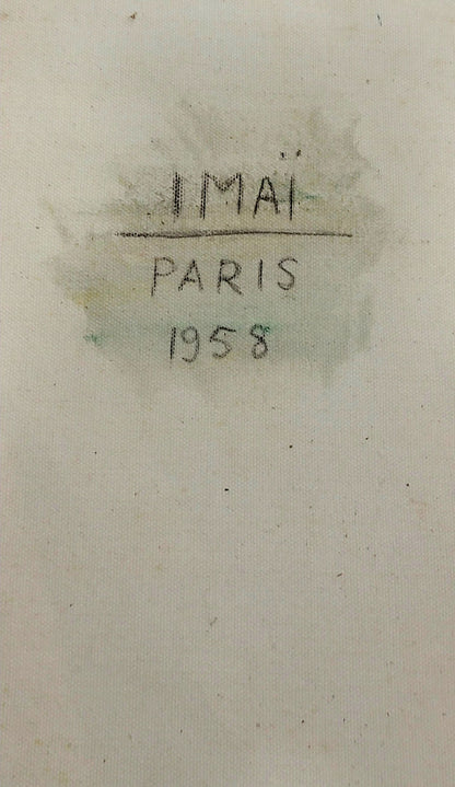 Toshimitsu Imai, born in 1928, was introduced to painting early, joined the Mouvement Informel, and
