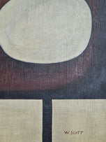 William Scott , was a prominent abstract painter from Northern Ireland, known for his themes of