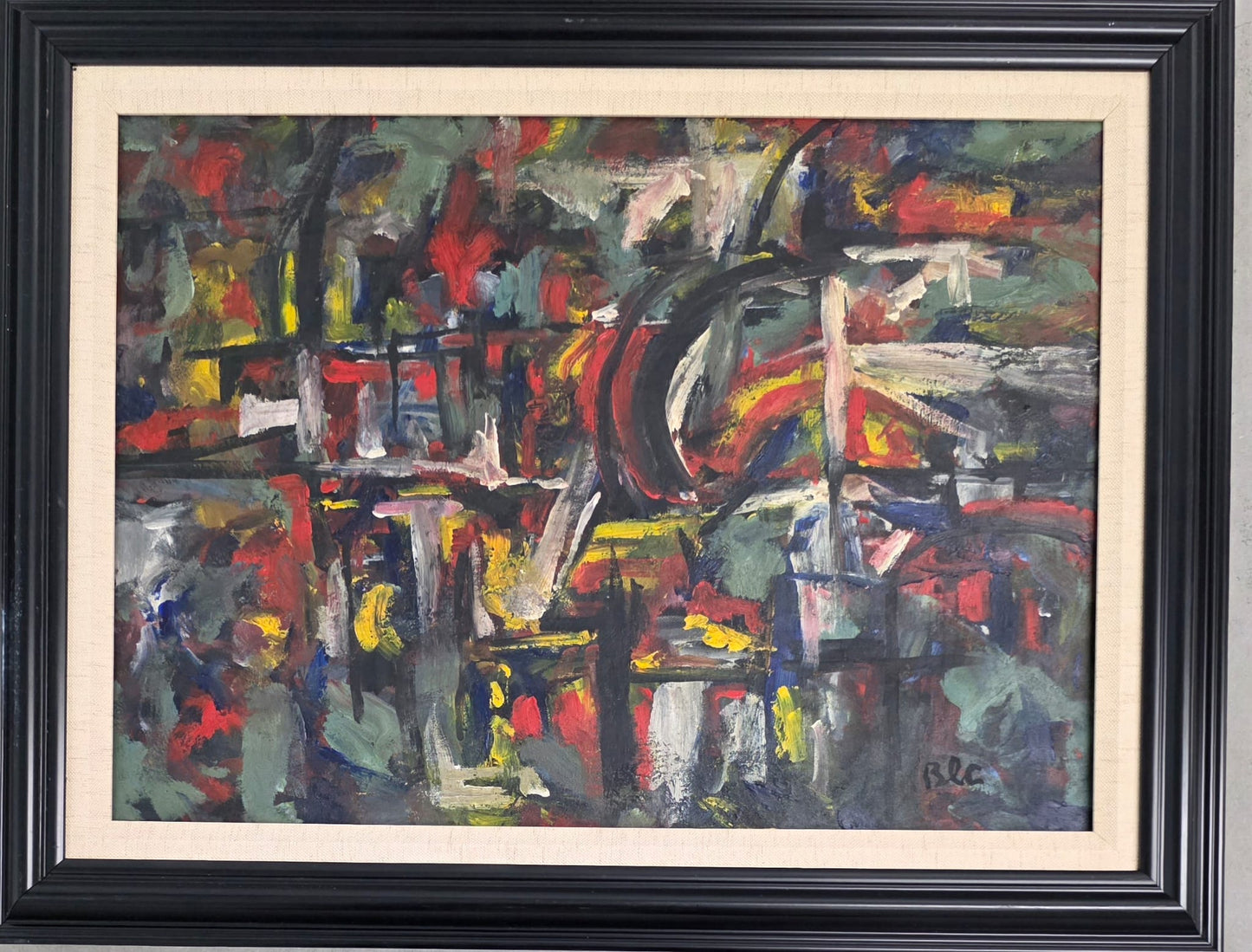 Abstract Composition (B L C) - MJ Auction Gallery - Painting