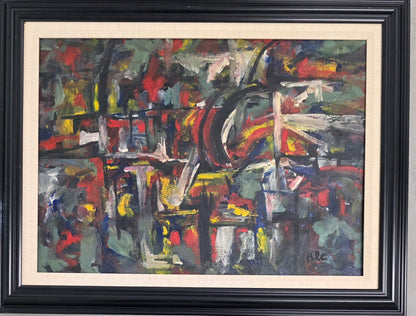 Abstract Composition (B L C) - MJ Auction Gallery - Painting