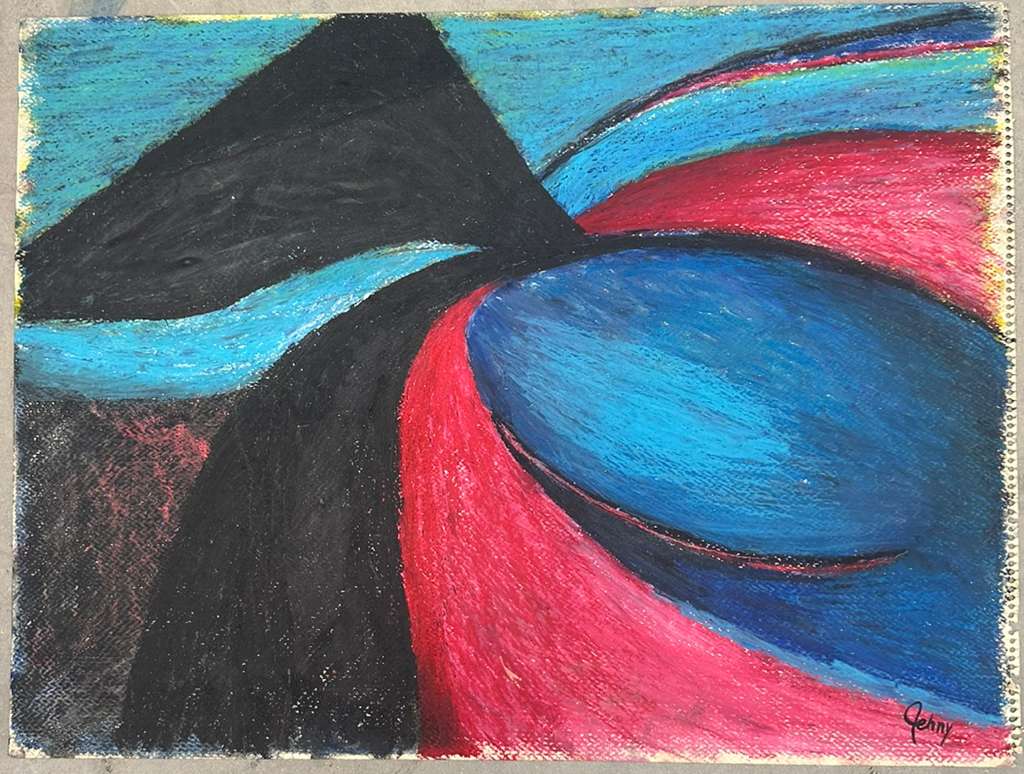 Abstract Composition (Gehny) - MJ Auction Gallery - Painting