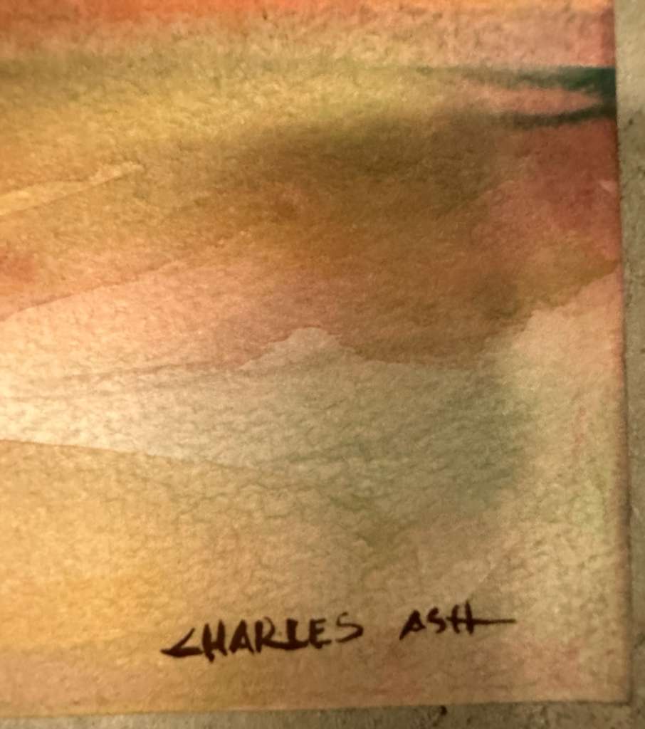 Abstract Landscape in Warm Tones (Charles Ash) - MJ Auction Gallery - Painting
