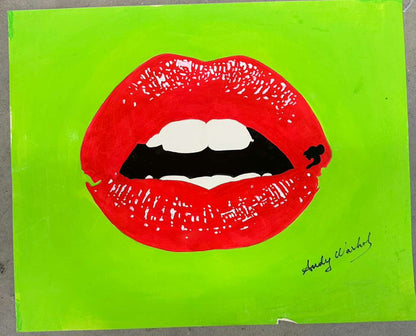 Acrylic Lips Design (Andy Warhol) - MJ Auction Gallery - Painting