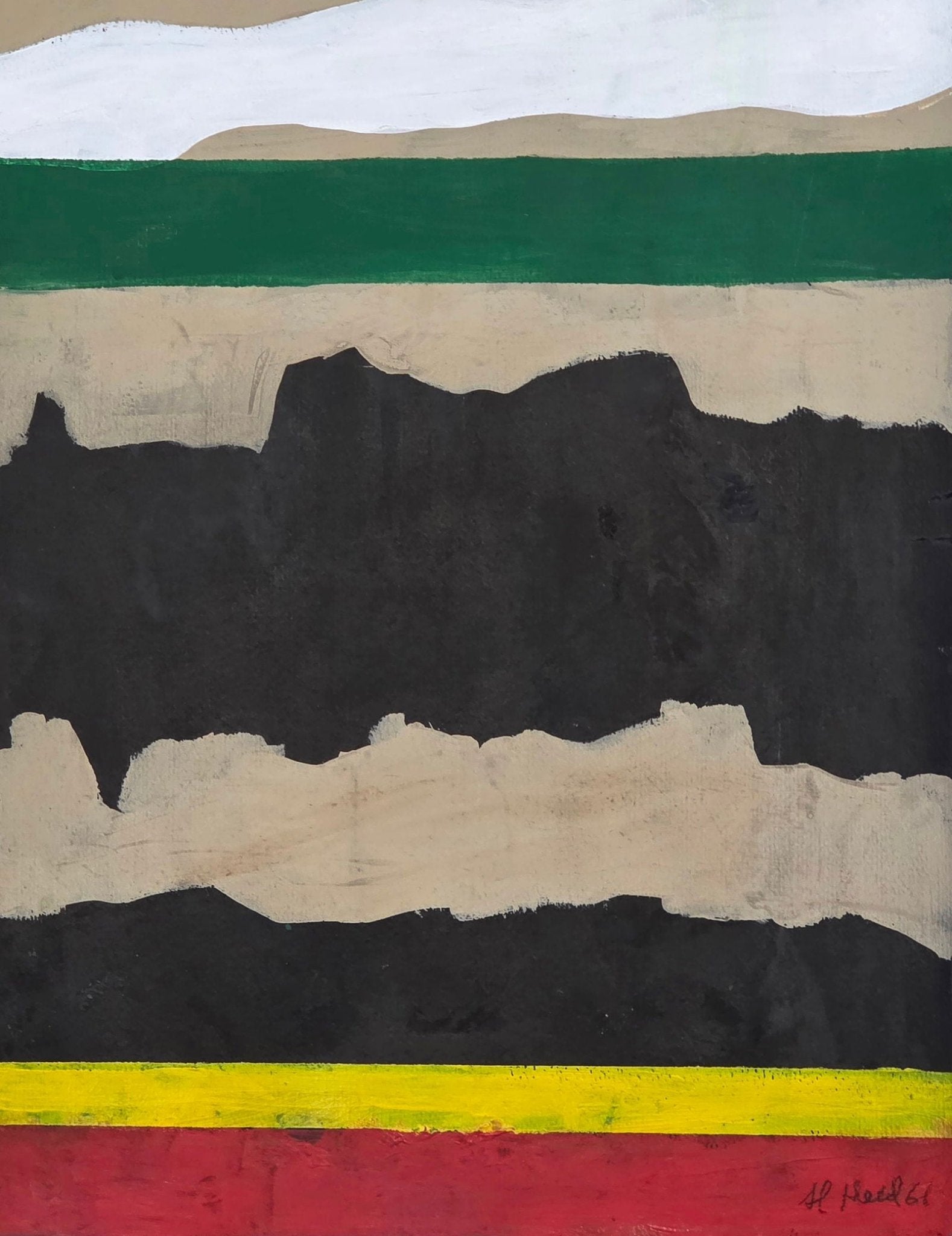 Al Held was an American Abstract expressionist painter. He was particularly well known for his large - MJ Auction Gallery - Painting