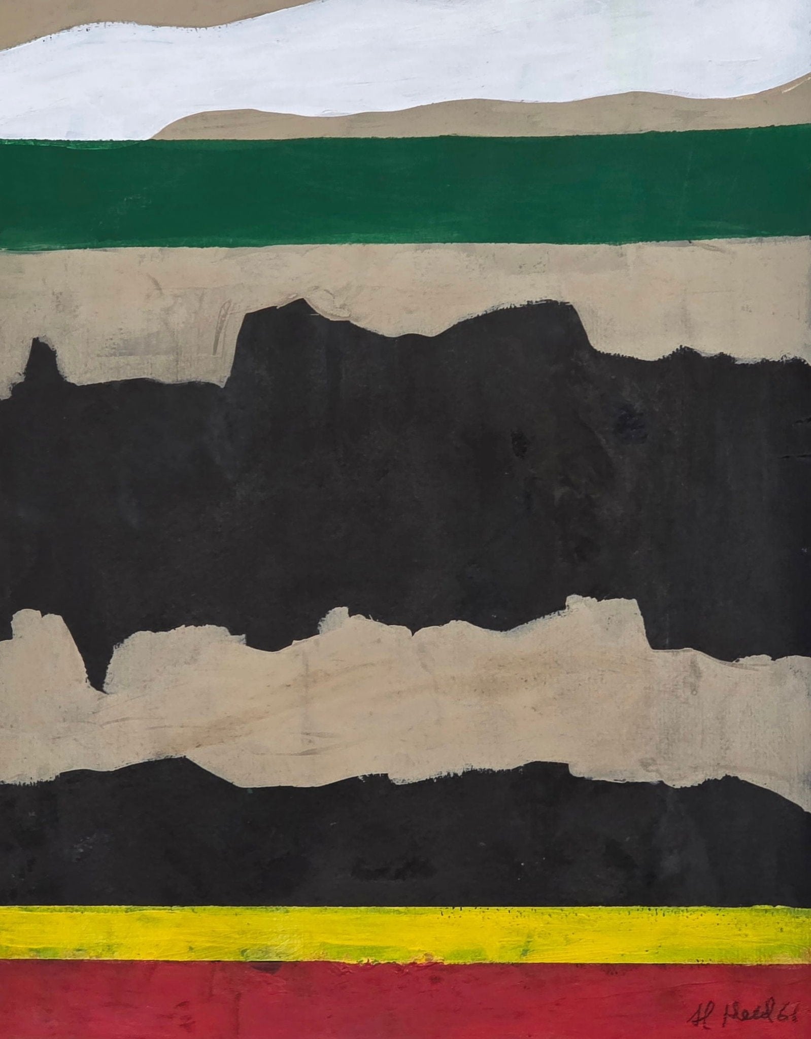 Al Held was an American Abstract expressionist painter. He was particularly well known for his large - MJ Auction Gallery - Painting