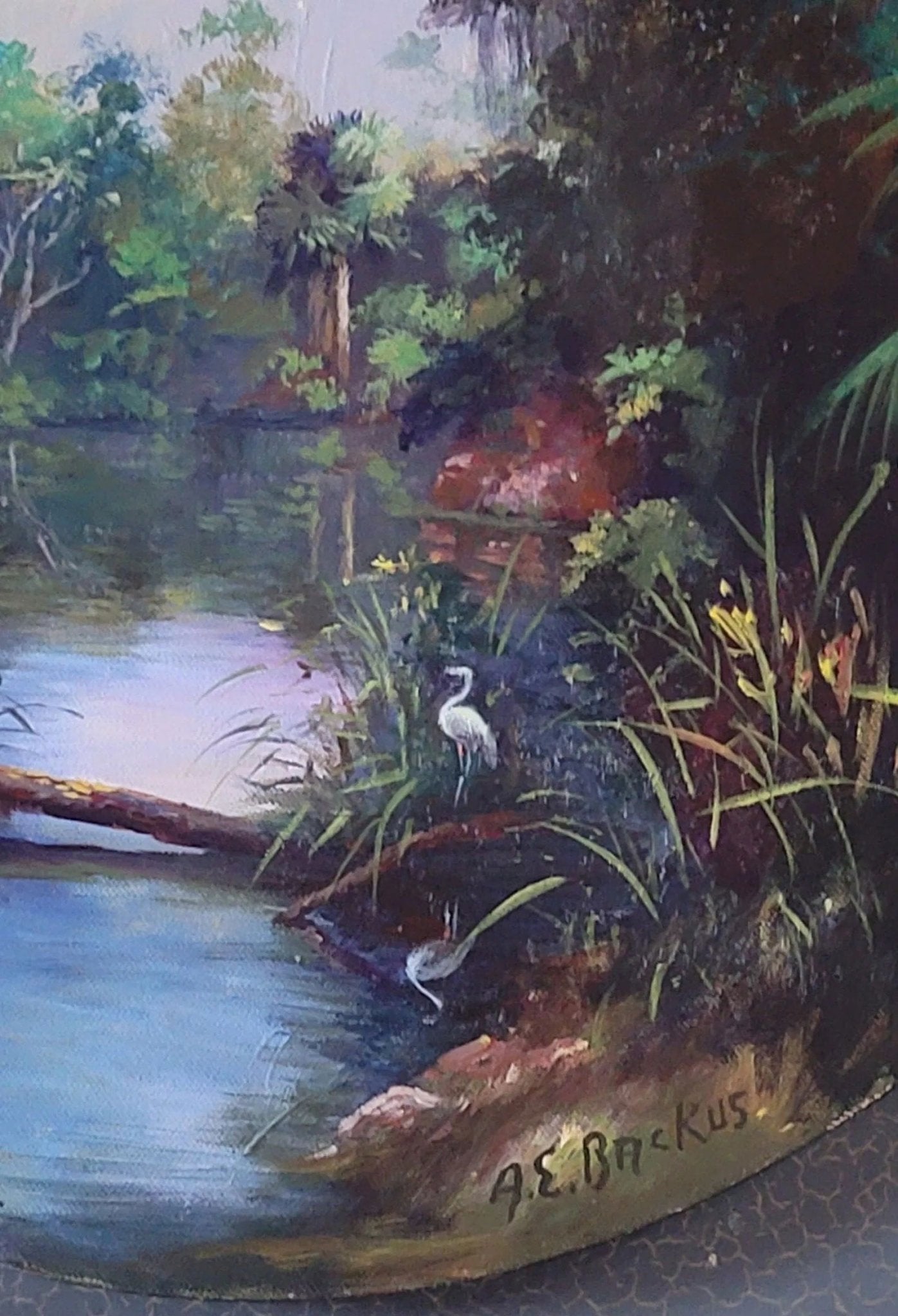Albert Ernest Backus (1906 - 1990) was a largely self - taught artist from Fort Pierce, Florida who - MJ Auction Gallery - Painting