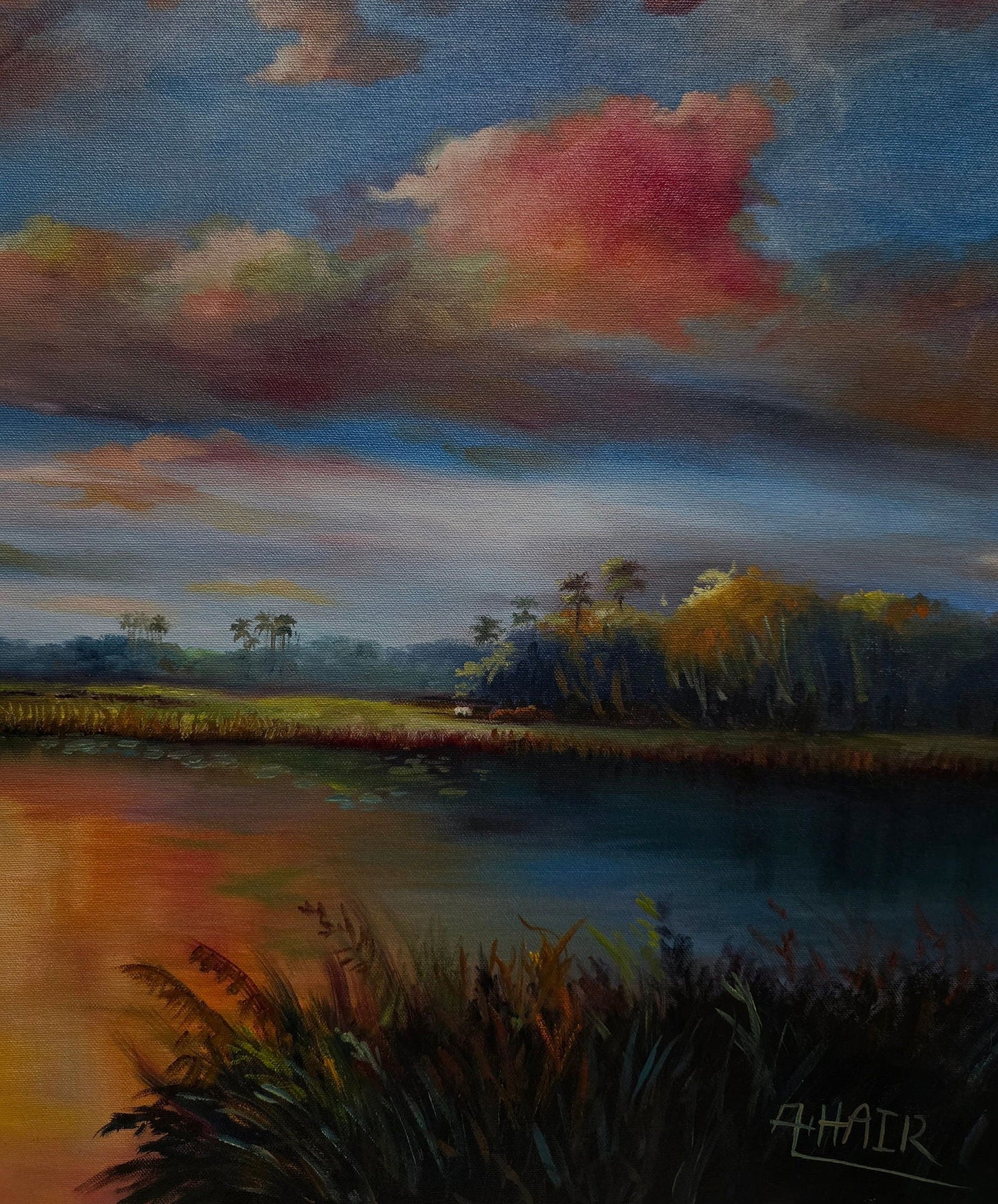 Alfred Hair (1941 - 1970) is an American landscape artist from Fort Pierce, Florida and one of the - MJ Auction Gallery - Painting