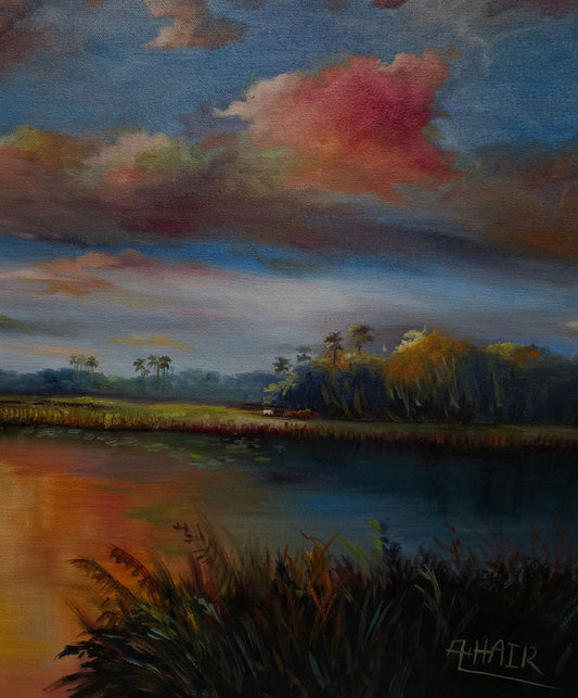 Alfred Hair (1941 - 1970) is an American landscape artist from Fort Pierce, Florida and one of the - MJ Auction Gallery - Painting