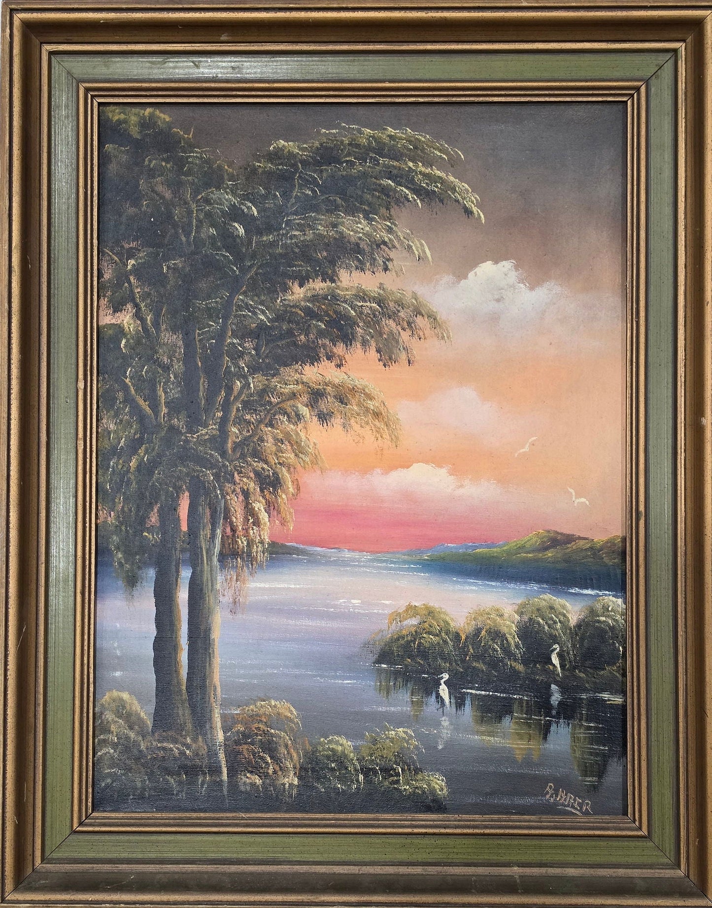 Alfred Hair (1941 - 1970) is an American landscape artist from Fort Pierce, Florida and one of the - MJ Auction Gallery - Painting