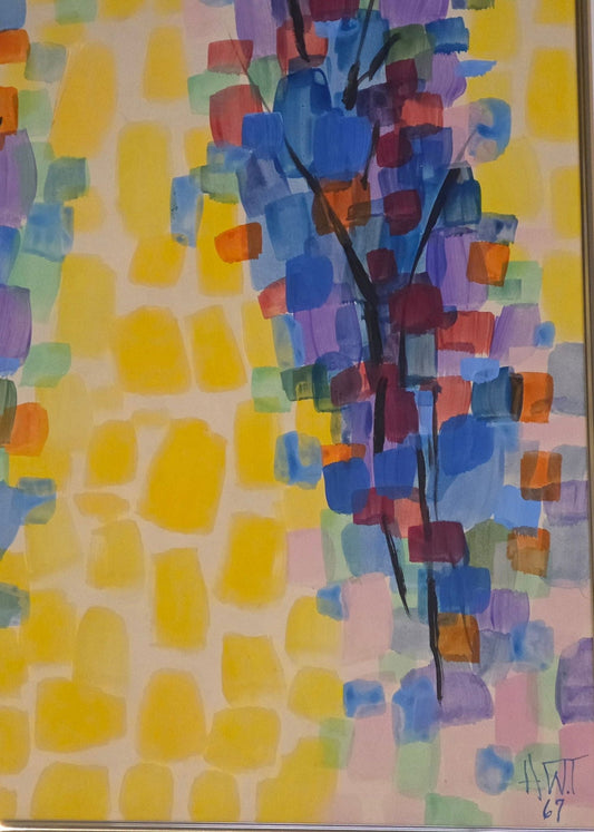 Alma Woodsey Thomas was an American artist and art teacher who lived and worked in Washington, D.C., - MJ Auction Gallery - Painting