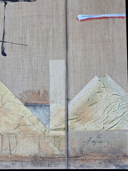 Antoni Tàpies i Puig, 1st Marquess of Tàpies (Catalan: [?n?t?ni ?tapi.?s]; 13 December 1923 - MJ Auction Gallery - Painting