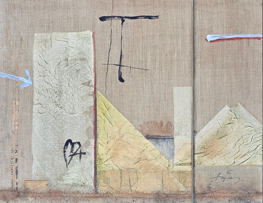 Antoni Tàpies i Puig, 1st Marquess of Tàpies (Catalan: [?n?t?ni ?tapi.?s]; 13 December 1923 - MJ Auction Gallery - Painting