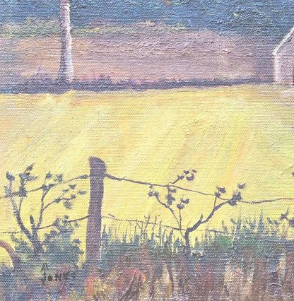 Arthur Jones American, 1928 - 2020, landscape paintings by Vermont artist , Arthur Jones , in the 1970 - MJ Auction Gallery - Painting