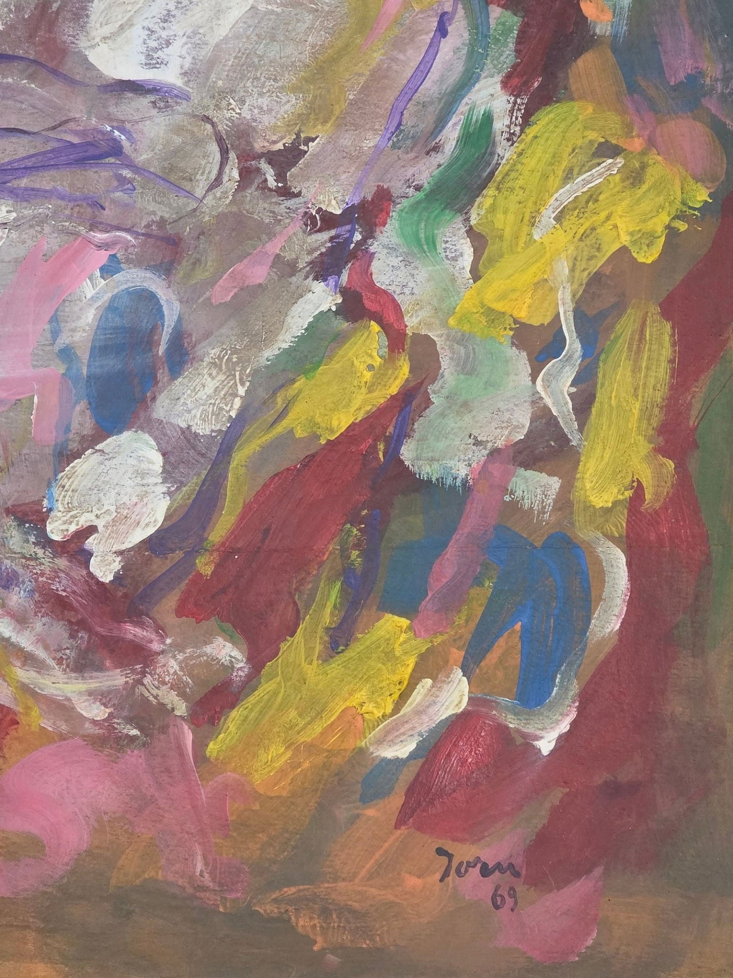 Asger Oluf Jorn was a Danish painter, sculptor, ceramic artist, and author. He was a founding member - MJ Auction Gallery - Painting