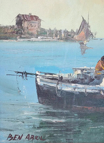Ben Abril American Artist: b. 1923 - 1995. Watercolorist Ben Abril grew up in LaCanada California, pro - MJ Auction Gallery - Painting