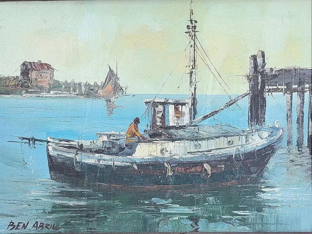Ben Abril American Artist: b. 1923 - 1995. Watercolorist Ben Abril grew up in LaCanada California, pro - MJ Auction Gallery - Painting