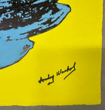 Blue Banana on Yellow Background (Andy Warhol)