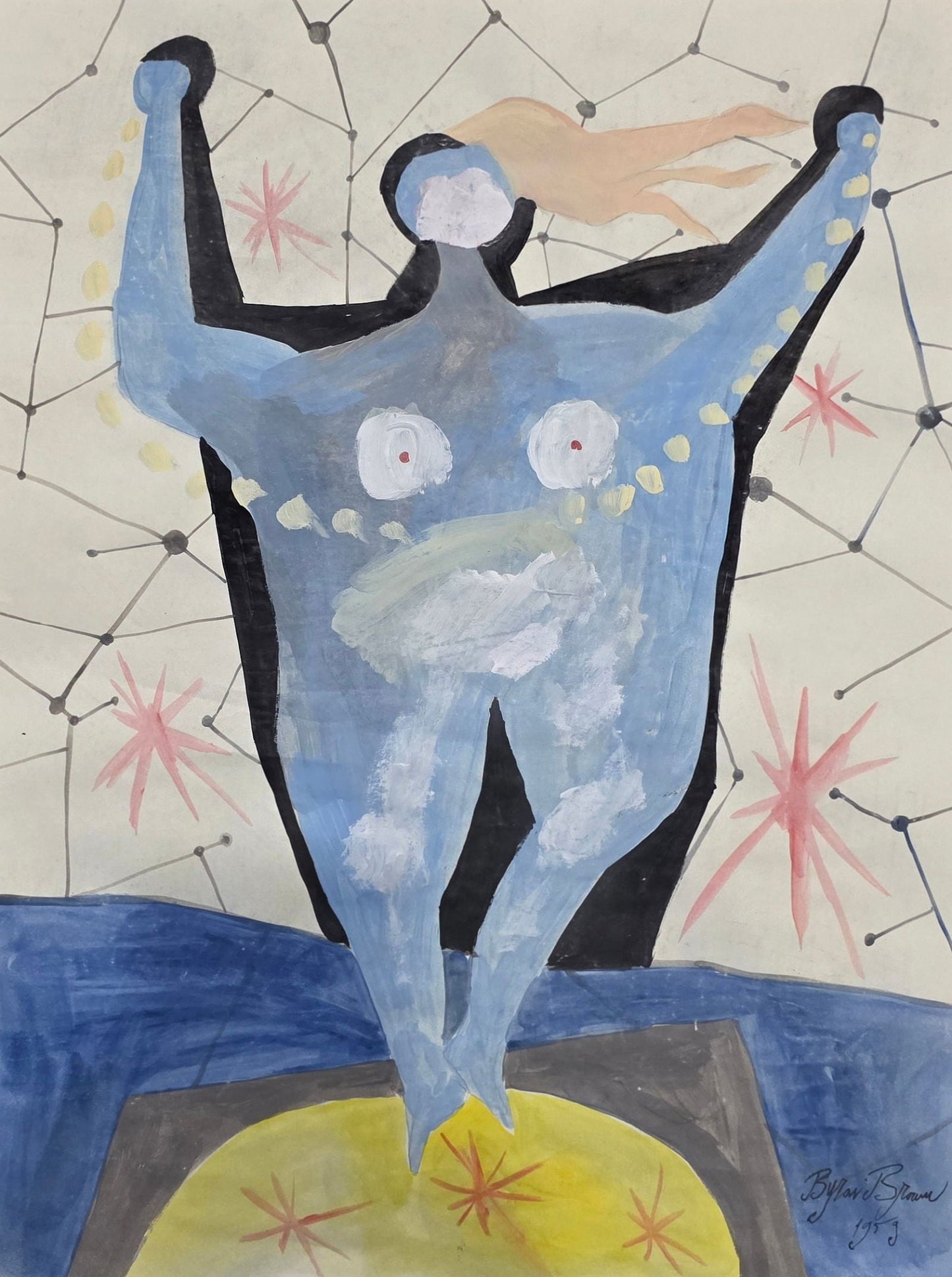 Byron Browne (1907–1961) was an American painter and founding member of the American Abstract - MJ Auction Gallery - Painting