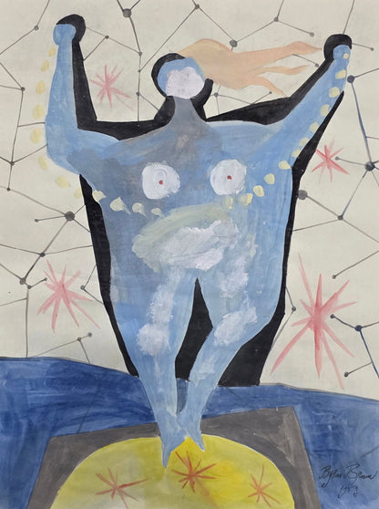 Byron Browne (1907–1961) was an American painter and founding member of the American Abstract - MJ Auction Gallery - Painting