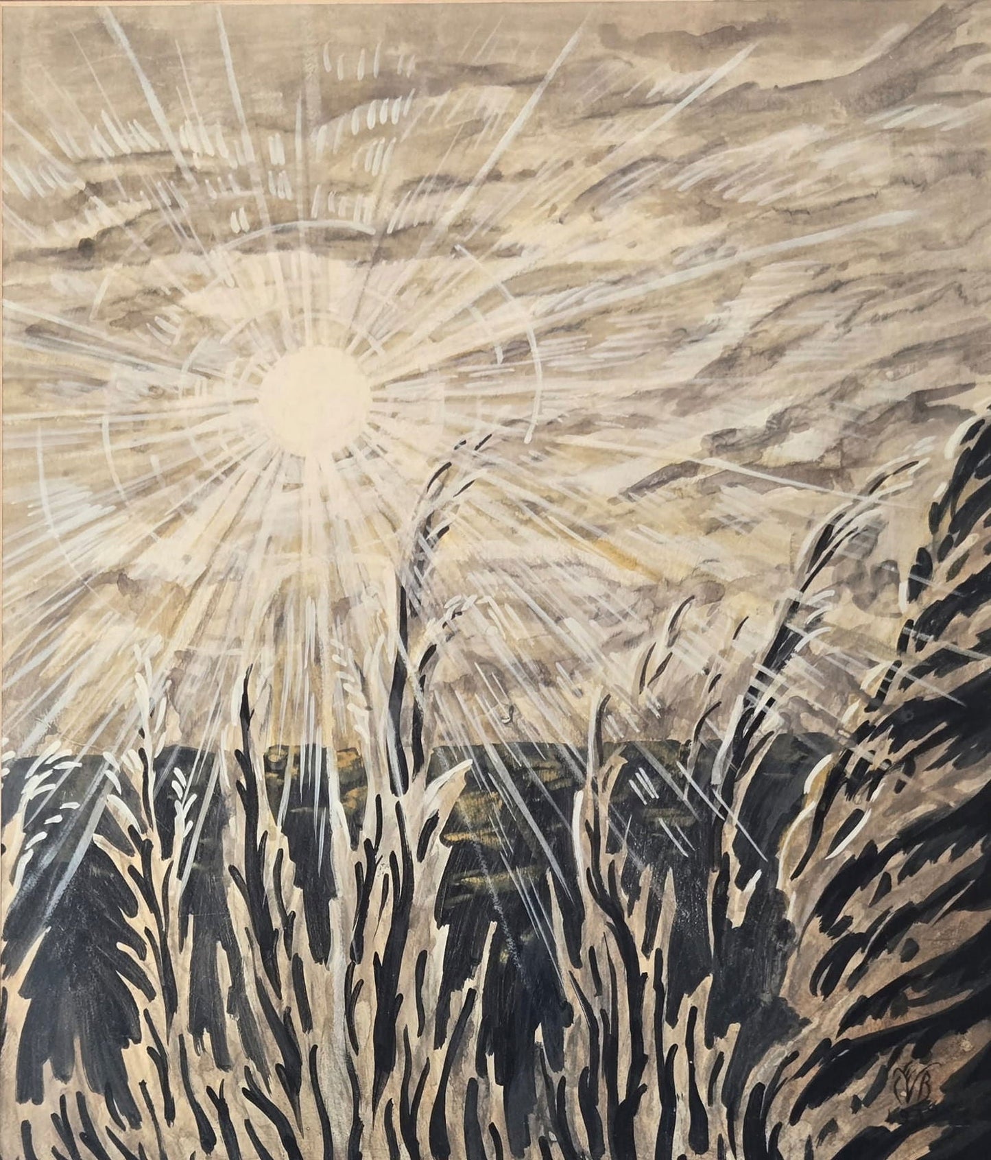 Charles Burchfield was an American painter and visionary artist, known for his passionate watercolor - MJ Auction Gallery - Painting