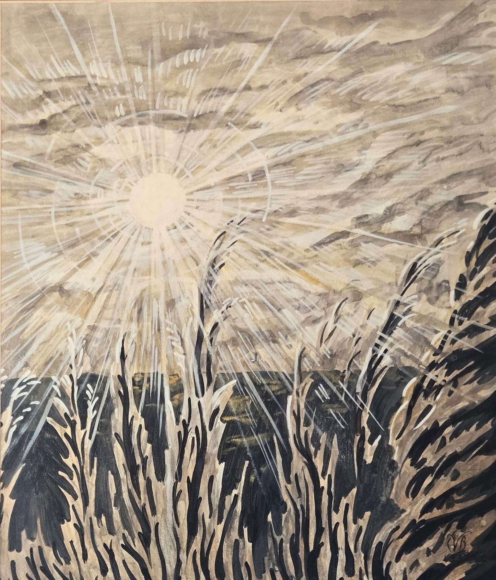Charles Burchfield was an American painter and visionary artist, known for his passionate watercolor - MJ Auction Gallery - Painting