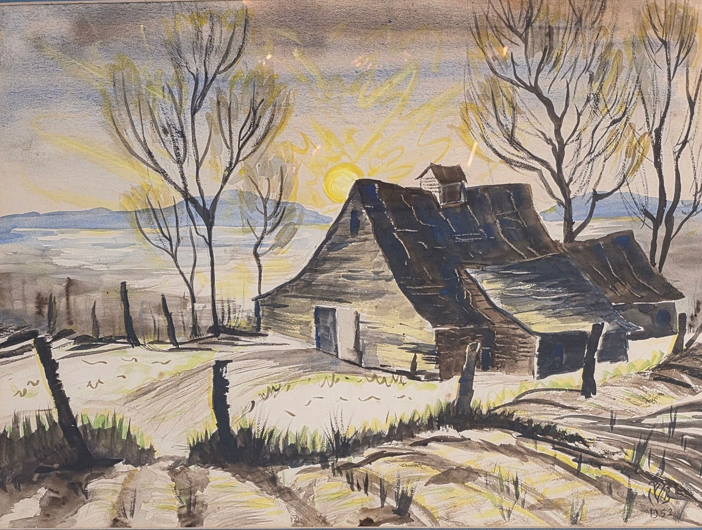 Charles Ephraim Burchfield was an American painter and visionary artist, known for his passionate - MJ Auction Gallery - Painting