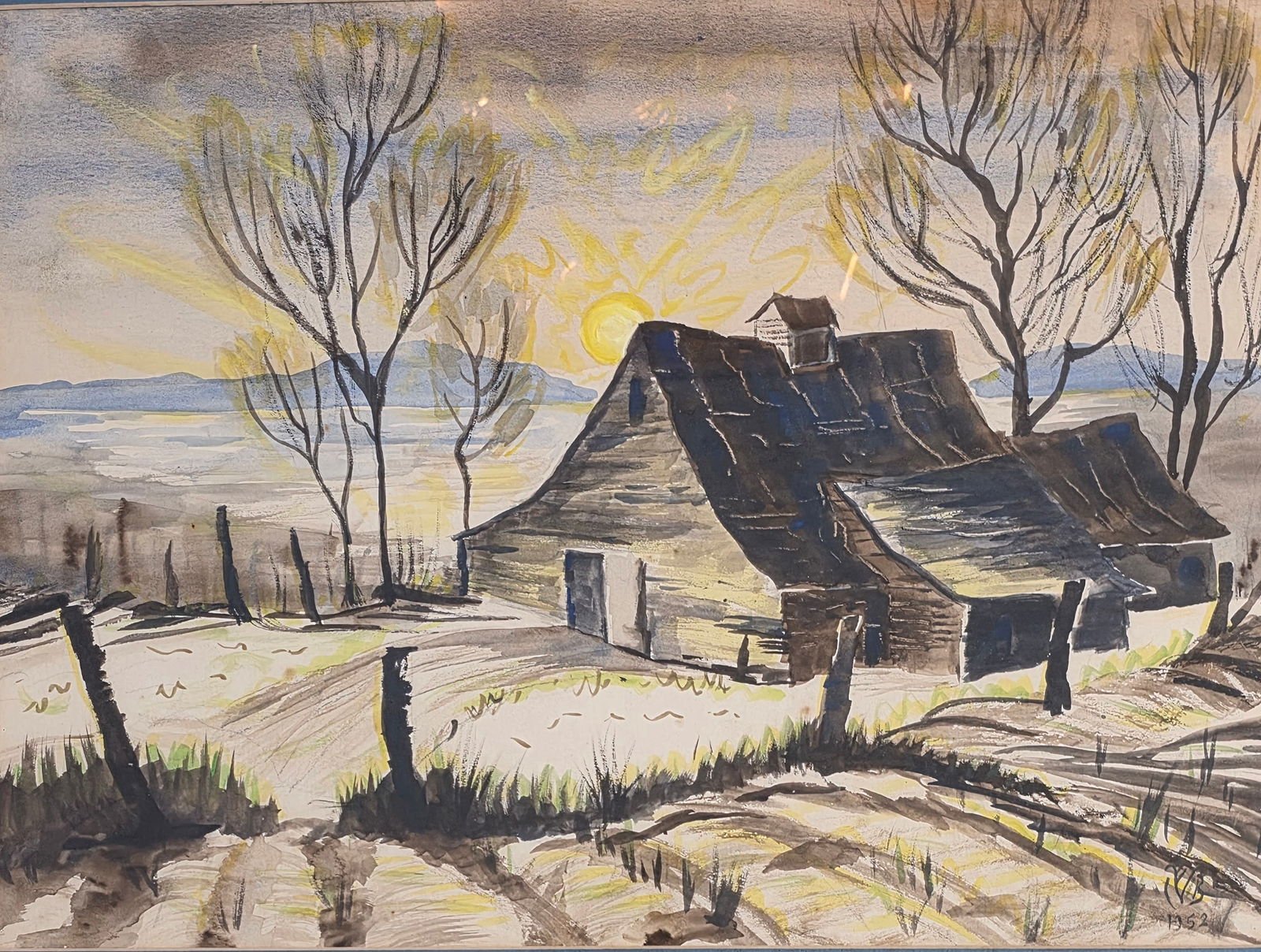 Charles Ephraim Burchfield was an American painter and visionary artist, known for his passionate - MJ Auction Gallery - Painting