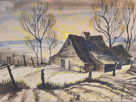 Charles Ephraim Burchfield was an American painter and visionary artist, known for his passionate - MJ Auction Gallery - Painting