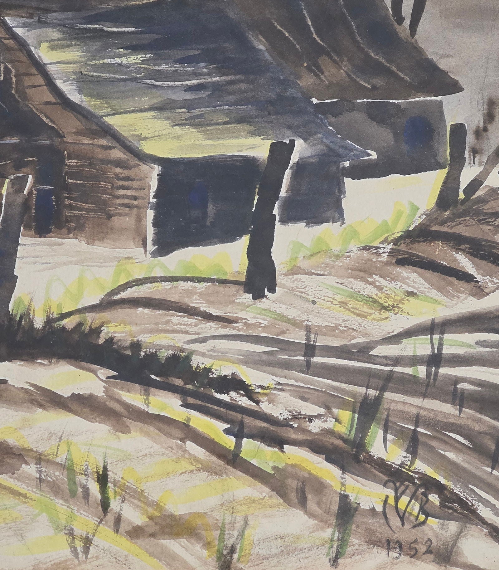 Charles Ephraim Burchfield was an American painter and visionary artist, known for his passionate - MJ Auction Gallery - Painting