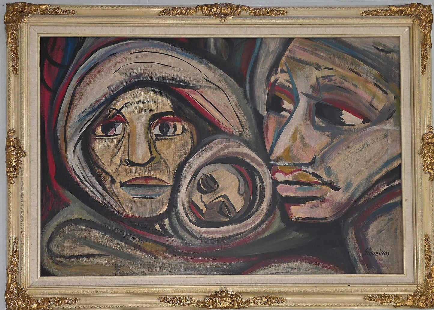 David Alfaro Siqueiros (attb)was a Mexican social realist painter, best known for his large public m - MJ Auction Gallery - Painting