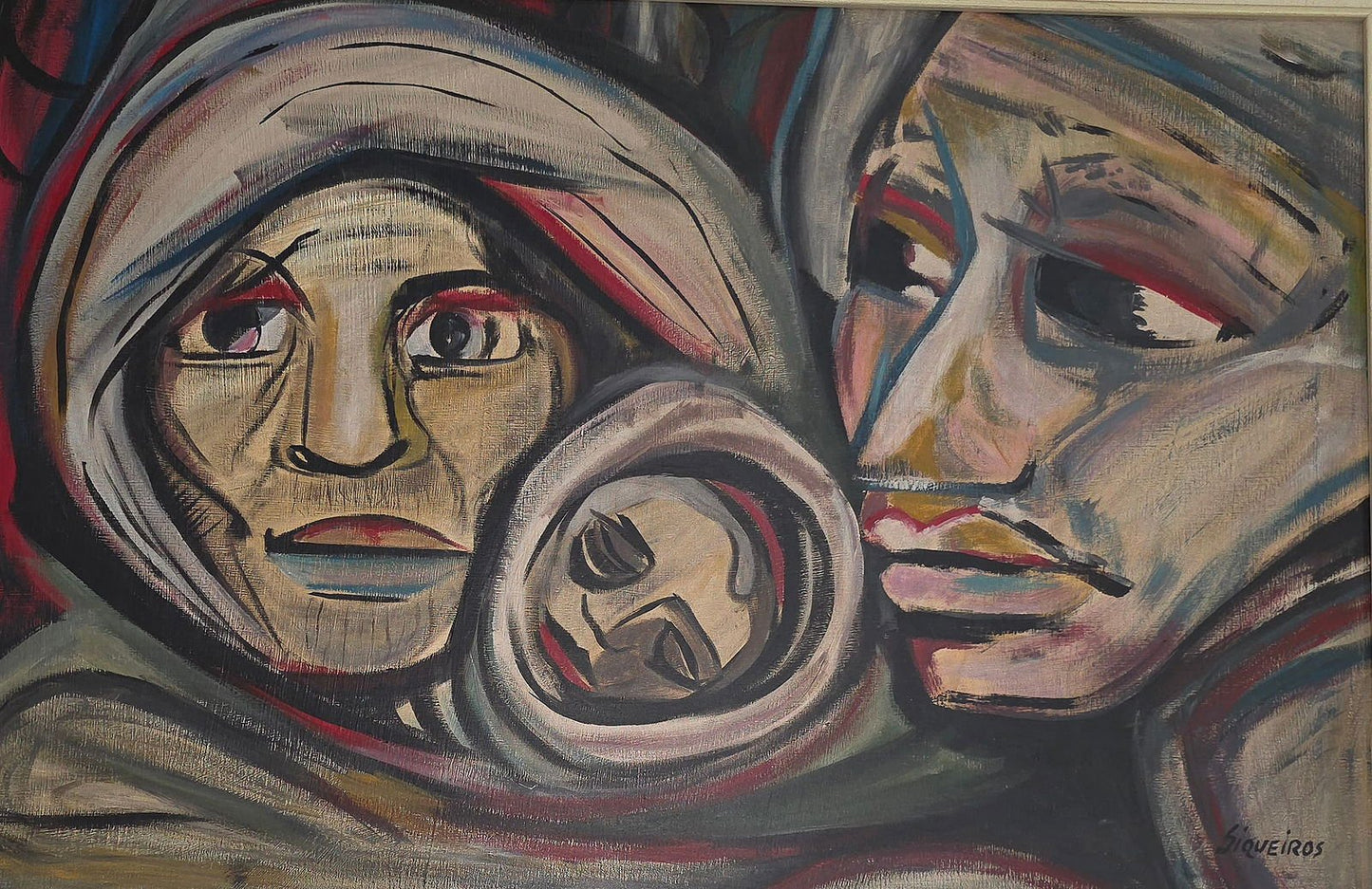 David Alfaro Siqueiros (attb)was a Mexican social realist painter, best known for his large public m - MJ Auction Gallery - Painting