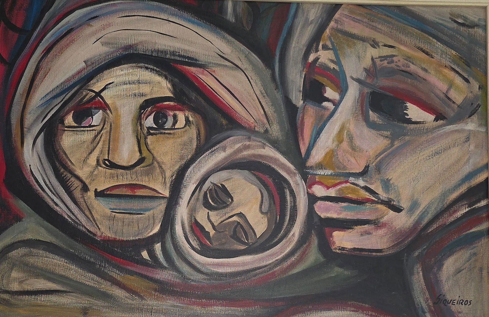 David Alfaro Siqueiros (attb)was a Mexican social realist painter, best known for his large public m - MJ Auction Gallery - Painting