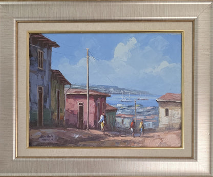 Oil on Canvas Urban Scene (Sam Hyde Harris)