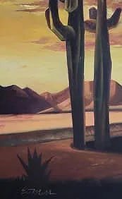 Ed Mell was an American painter from Phoenix, Arizona. He specialized in depictions of landscapes of - MJ Auction Gallery - Painting