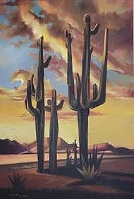 Ed Mell was an American painter from Phoenix, Arizona. He specialized in depictions of landscapes of - MJ Auction Gallery - Painting