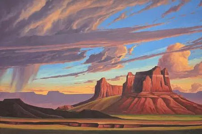 Ed Mell was an American painter from Phoenix, Arizona. He specialized in depictions of landscapes of - MJ Auction Gallery - Painting