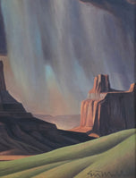 Ed Mell was an American painter from Phoenix, Arizona. He specialized in depictions of landscapes of